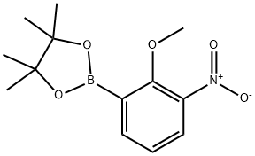 2-甲氧基-3-硝基-苯基硼酸频哪醇酯, 1257792-67-8, 结构式