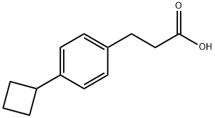 Benzenepropanoic acid, 4-cyclobutyl- Struktur