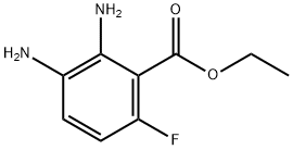 ETHYL 2,3-DIAMINO-6-FLUOROBENZOATE, 1258070-71-1, 结构式