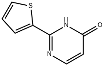 4(1H)-Pyrimidinone, 2-(2-thienyl)-, 125903-92-6, 结构式