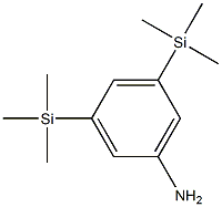 Benzenamine, 3,5-bis(trimethylsilyl)- Struktur