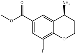 METHYL(4S)-4-AMINO-8-FLUOROCHROMANE-6-CARBOXYLATE Structure