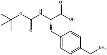 N-CBZ-DL-4-氨甲基苯丙氨酸, 1259975-96-6, 结构式