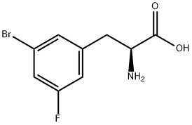 2-氨基-3-(3-溴-5-氟苯基)丙酸,1259998-94-1,结构式