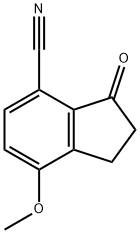 7-methoxy-3-oxo-2,3-dihydro-1H-indene-4-carbonitrile, 1260009-78-6, 结构式
