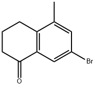 7-BROMO-5-METHYL-1,2,3,4-TETRAHYDRONAPHTHALEN-1-ONE Struktur