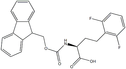 Fmoc-2,6-difluoro-L-homophenylalanine, 1260594-30-6, 结构式