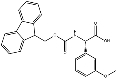 (S)-a-(Fmoc-amino)-3-methoxybenzeneacetic acid Structure