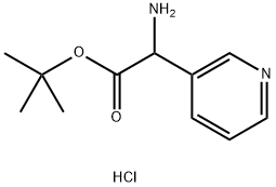 Pyridin-3-yl-glycine tert-butyl ester dihydrochloride,1260641-04-0,结构式