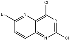 6-bromo-2,4-dichloropyrido[3,2-d]pyrimidine 结构式