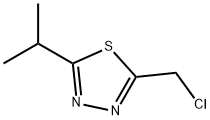 2-(CHLOROMETHYL)-5-PROPAN-2-YL-1,3,4-THIADIAZOLE, 1260670-84-5, 结构式