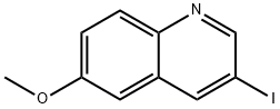 3-ヨード-6-メトキシキノリン 化学構造式