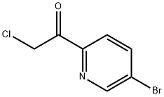 1-(5-bromopyridin-2-yl)-2-chloroethanone Struktur