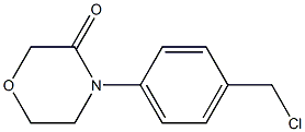 4-[4-(chloromethyl)phenyl]morpholin-3-one 结构式