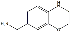 3,4-dihydro-2H-1,4-benzoxazin-7-ylmethanamine Struktur