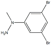 (3,5-dibromophenyl)methylhydrazine Struktur