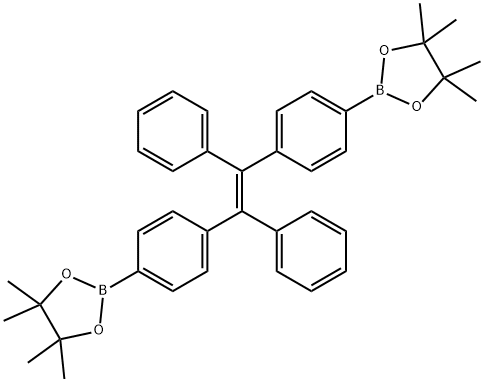 1,2-二苯基-1,2-二(4-频哪酯基苯基)乙烯 结构式