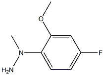 (4-fluoro-2-methoxyphenyl)methylhydrazine Struktur