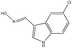 5-CHLORO-1H-INDOLE-3-CARBOXALDEHYDE OXIME Structure