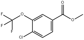 4-氯-3-(三氟甲氧基)苯甲酸甲酯,1261444-00-1,结构式