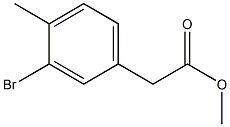 3-溴-4-甲基苯乙酸甲酯 结构式