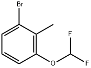 1-bromo-3-(difluoromethoxy)-2-methylbenzene 化学構造式