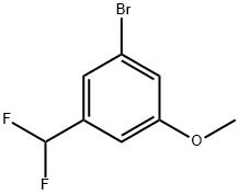 1-BROMO-3-(DIFLUOROMETHYL)-5-METHOXYBENZENE Struktur