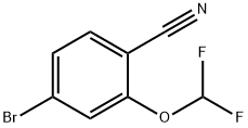 4-bromo-2-(difluoromethoxy)benzonitrile Struktur