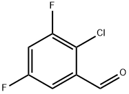 2-chloro-3,5-difluorobenzaldehyde Structure
