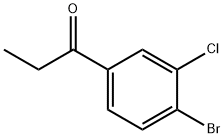 1-(4-bromo-3-chlorophenyl)propan-1-one Struktur