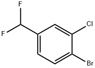 1-溴-2-氯-4-(二氟甲基)苯 结构式
