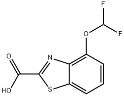 4-(difluoromethoxy)-1,3-benzothiazole-2-carboxylic acid,1261634-64-3,结构式