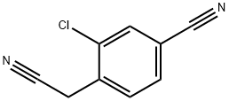 3-氯-4-(氰基甲基)苯甲腈 结构式