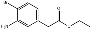 3-氨基-4-溴苯乙酸乙酯, 1261677-54-6, 结构式