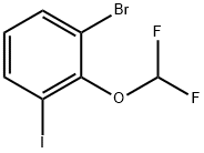 1-bromo-2-(difluoromethoxy)-3-iodobenzene Structure