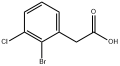 2-bromo-3-chlorophenylacetic acid Structure