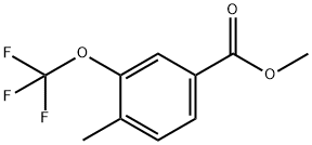 4-甲基-3-(三氟甲氧基)苯甲酸甲酯,1261881-17-7,结构式