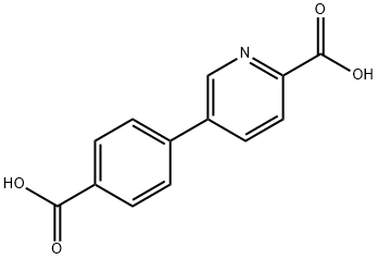 2-Pyridinecarboxylic acid,5-(4-carboxyphenyl)- Struktur