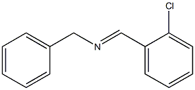 Benzenemethanamine, N-[(2-chlorophenyl)methylene]-, (E)- Structure