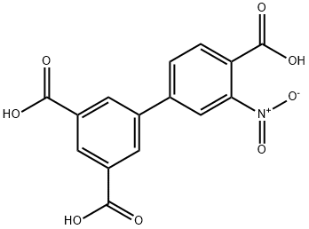 5-(4-carboxy-3-nitrophenyl)benzene-1,3-dicarboxylic acid Struktur