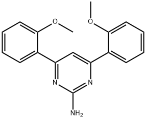 4,6-bis(2-methoxyphenyl)pyrimidin-2-amine Struktur
