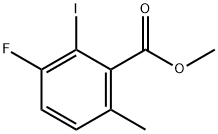 METHYL 3-FLUORO-2-IODO-6-METHYLBENZOATE Struktur