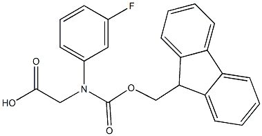 N-Fmoc-DL-3-FluoroPhenylglycine Structure