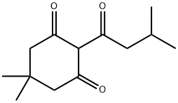 5,5-dimethyl-2-(3-methylbutanoyl)cyclohexane-1,3-dione Structure