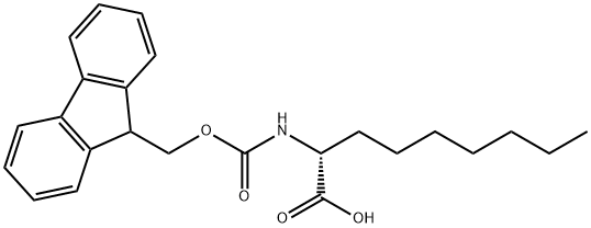 N-FMOC-R-2-氨基壬酸,1262886-66-7,结构式