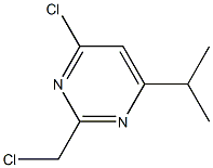 4-chloro-2-(chloromethyl)-6-propan-2-ylpyrimidine Structure