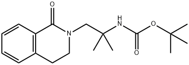 tert-butyl (2-methyl-1-(1-oxo-3,4-dihydroisoquinolin-2(1H)-yl)propan-2-yl)carbamate Structure