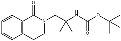tert-butyl (2-methyl-1-(1-oxo-3,4-dihydroisoquinolin-2(1H)-yl)propan-2-yl)carbamate 结构式