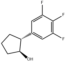 TRANS-2-(3,4,5-TRIFLUOROPHENYL)CYCLOPENTANOL Structure
