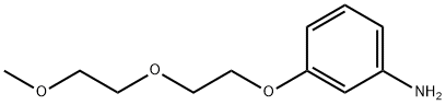 3-[2-(2-METHOXYETHOXY)ETHOXY]ANILINE, 126415-02-9, 结构式